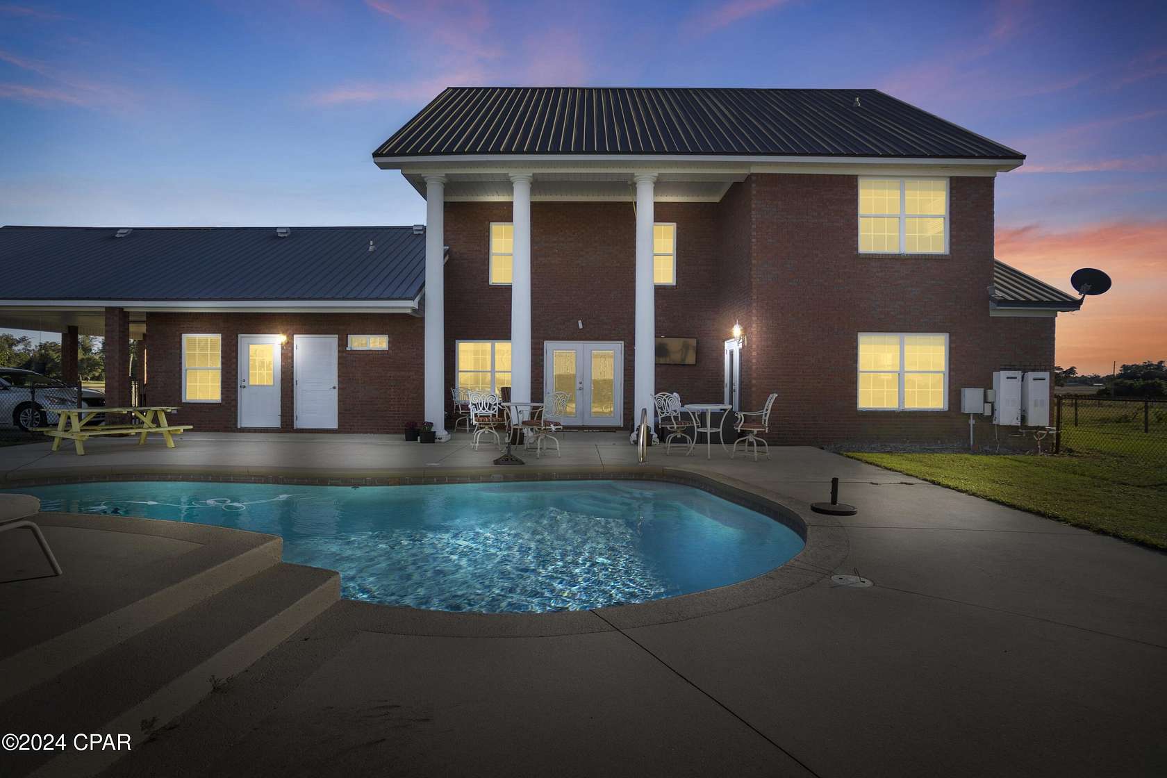 10.5 Acres of Land with Home for Sale in Greenwood, Florida