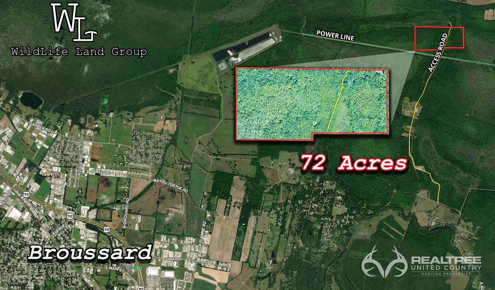 71.91 Acres of Recreational Land for Sale in Broussard, Louisiana