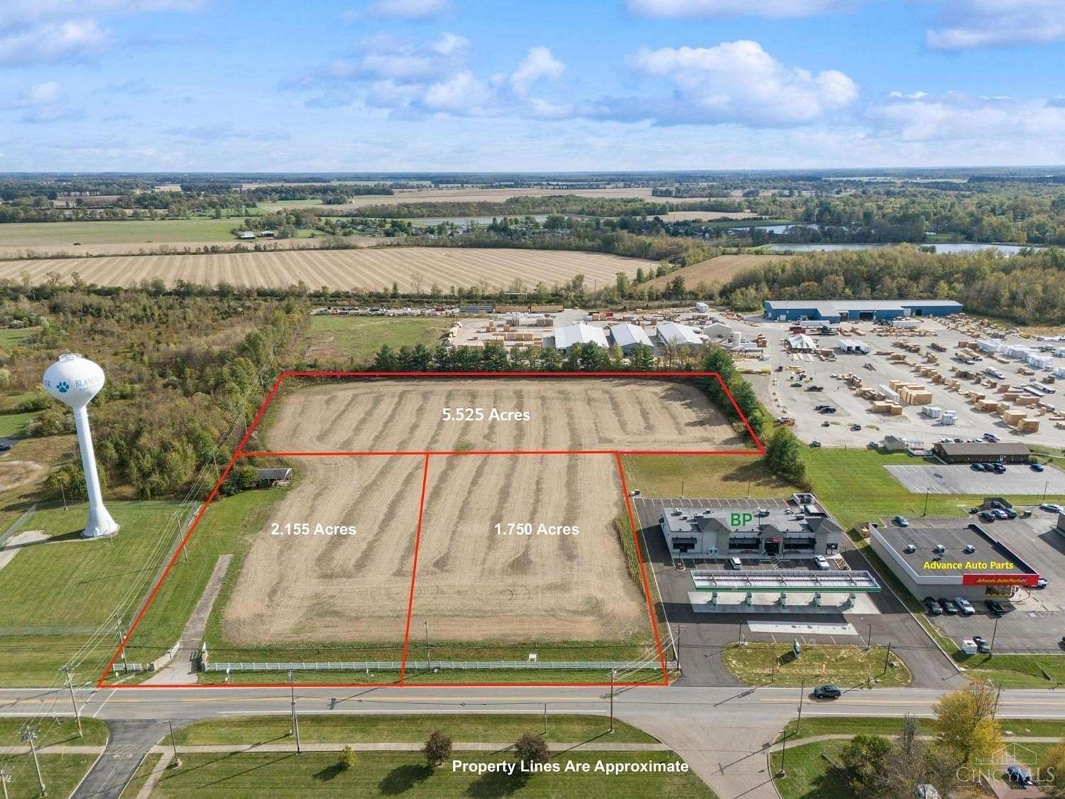 2.155 Acres of Commercial Land for Sale in Blanchester, Ohio