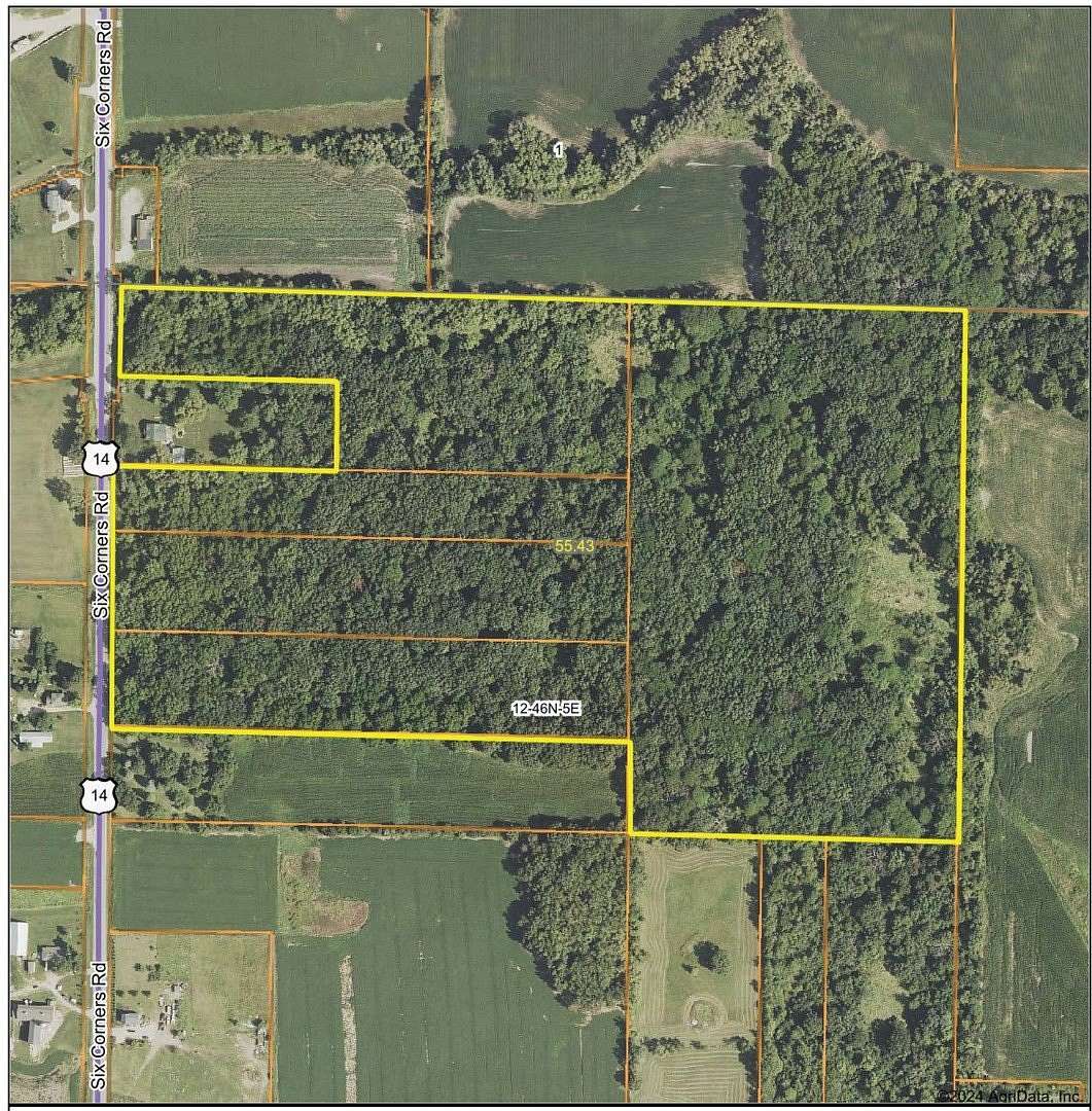 55 Acres of Recreational Land & Farm for Sale in Harvard, Illinois