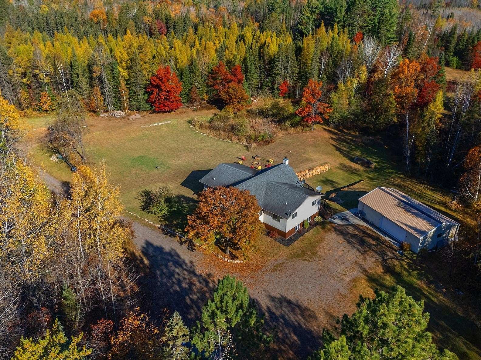 39.47 Acres of Land with Home for Sale in Rhinelander, Wisconsin