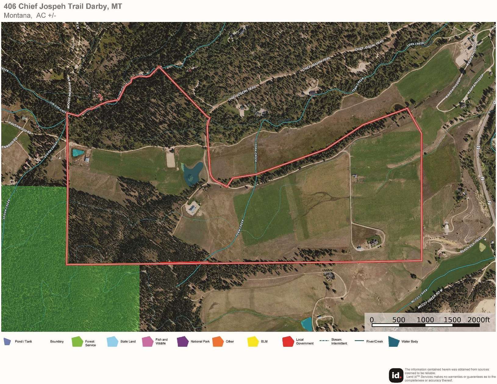 357.21 Acres of Land with Home for Sale in Darby, Montana