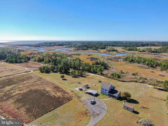 108.65 Acres of Land with Home for Sale in Crisfield, Maryland