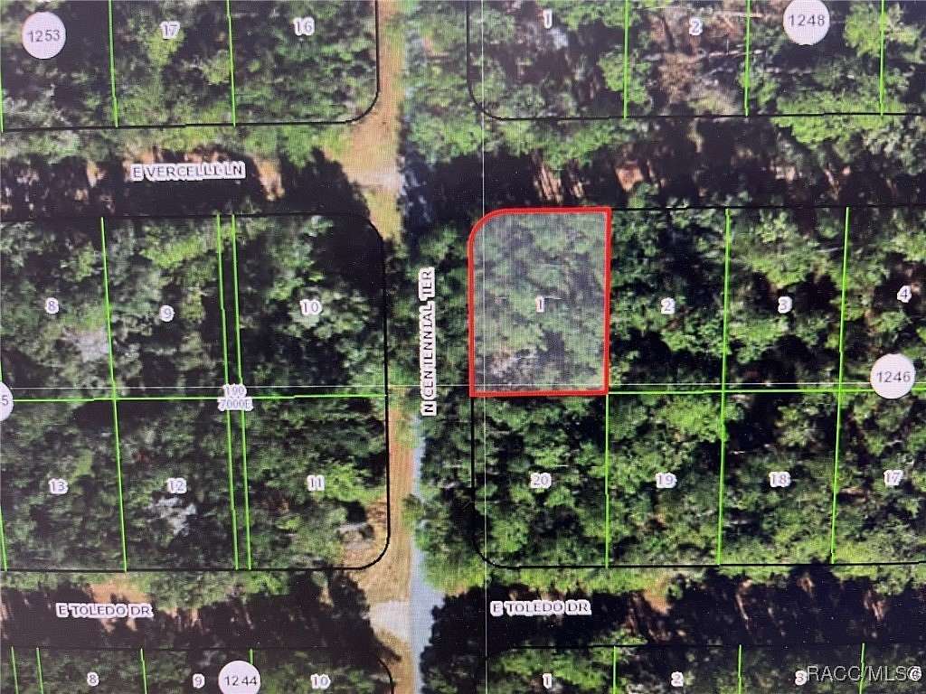 0.27 Acres of Residential Land for Sale in Citrus Springs, Florida