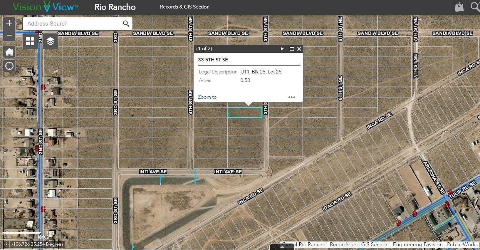 0.5 Acres of Residential Land for Sale in Rio Rancho, New Mexico