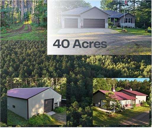 40 Acres of Recreational Land with Home for Sale in Santiago Township, Minnesota