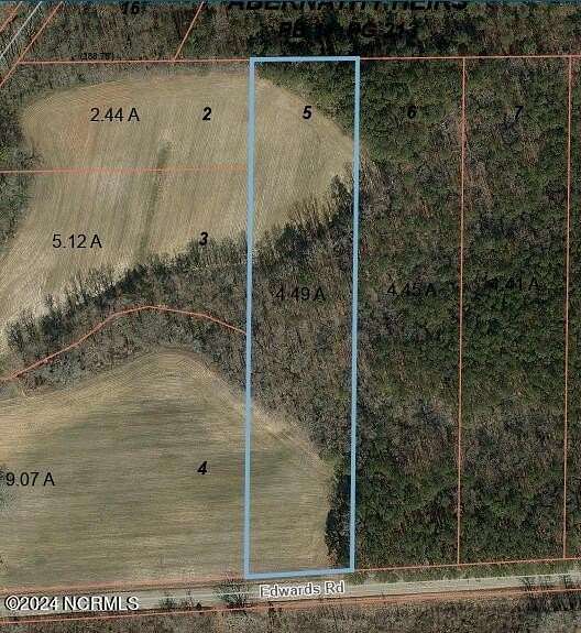 4.49 Acres of Residential Land for Sale in Spring Hope, North Carolina