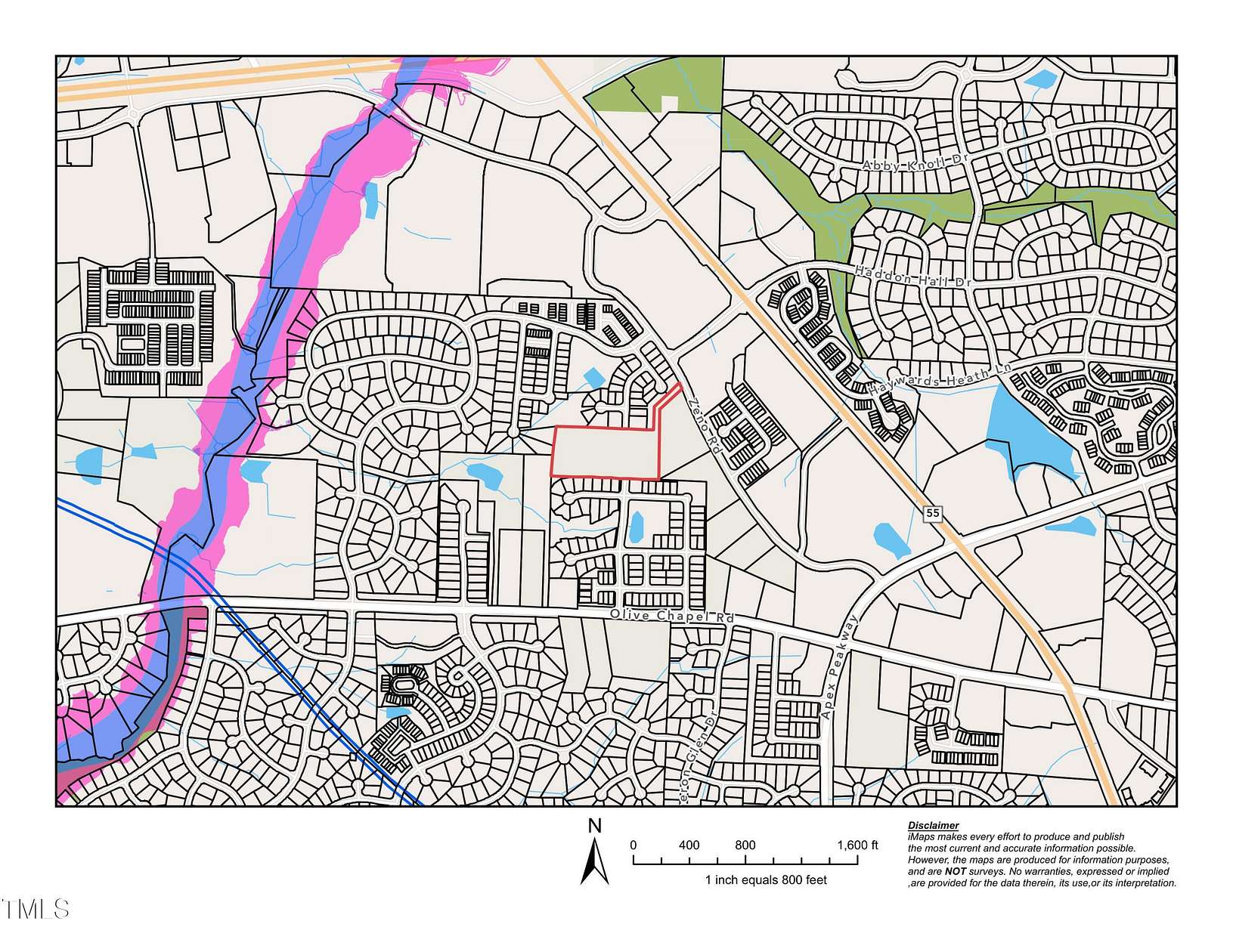 6.65 Acres of Improved Land for Sale in Apex, North Carolina