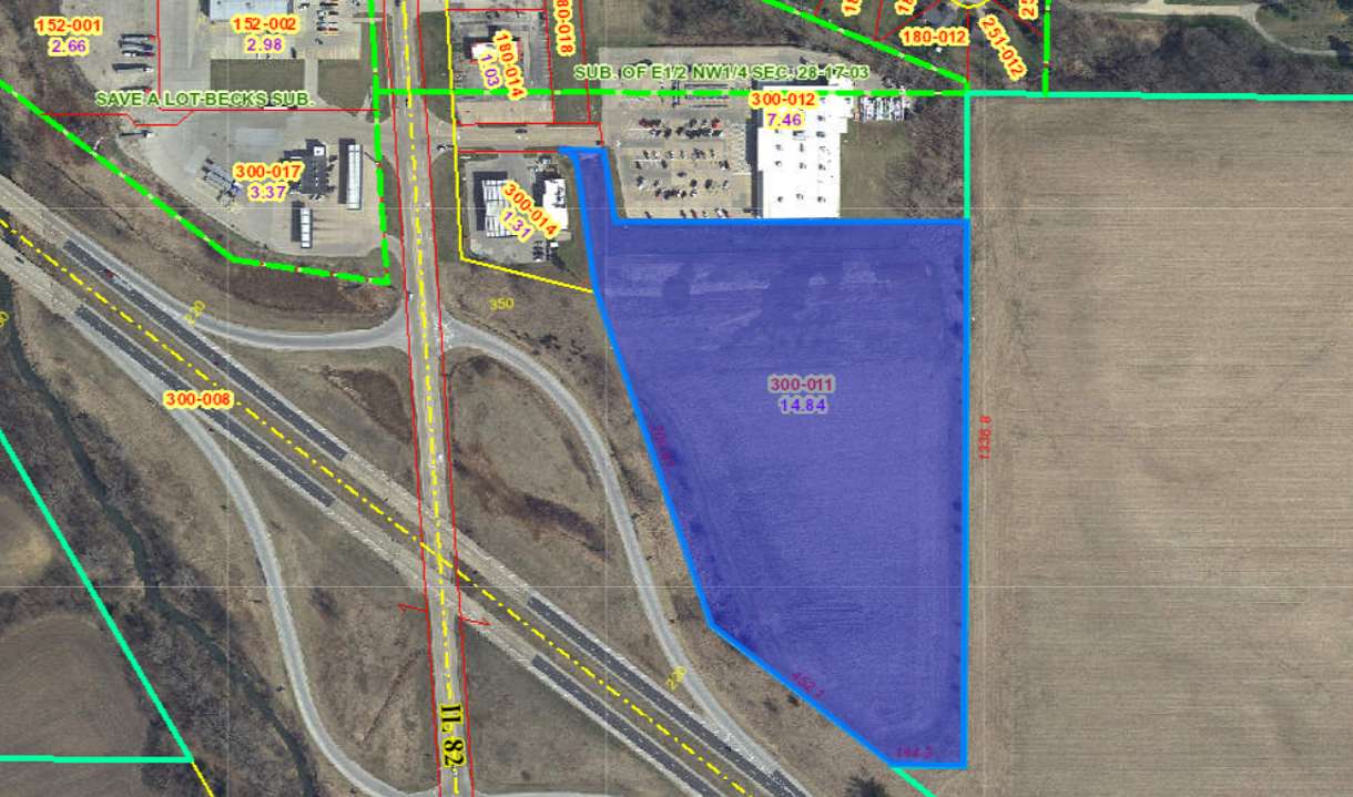 14.84 Acres of Commercial Land for Sale in Geneseo, Illinois