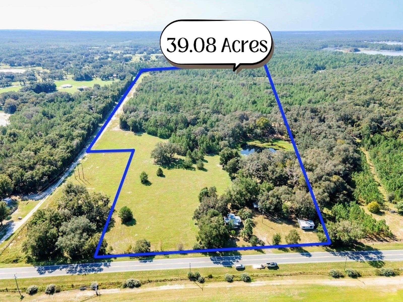 39.08 Acres of Recreational Land with Home for Sale in Fort McCoy, Florida