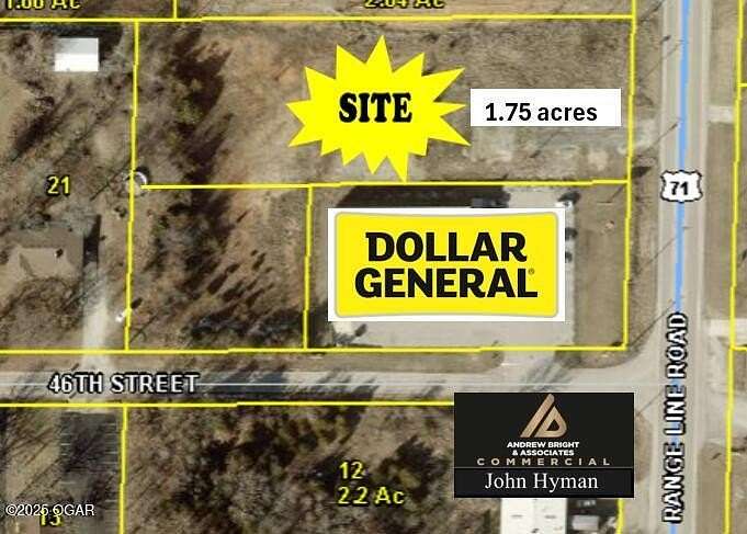 2 Acres of Commercial Land for Sale in Joplin, Missouri
