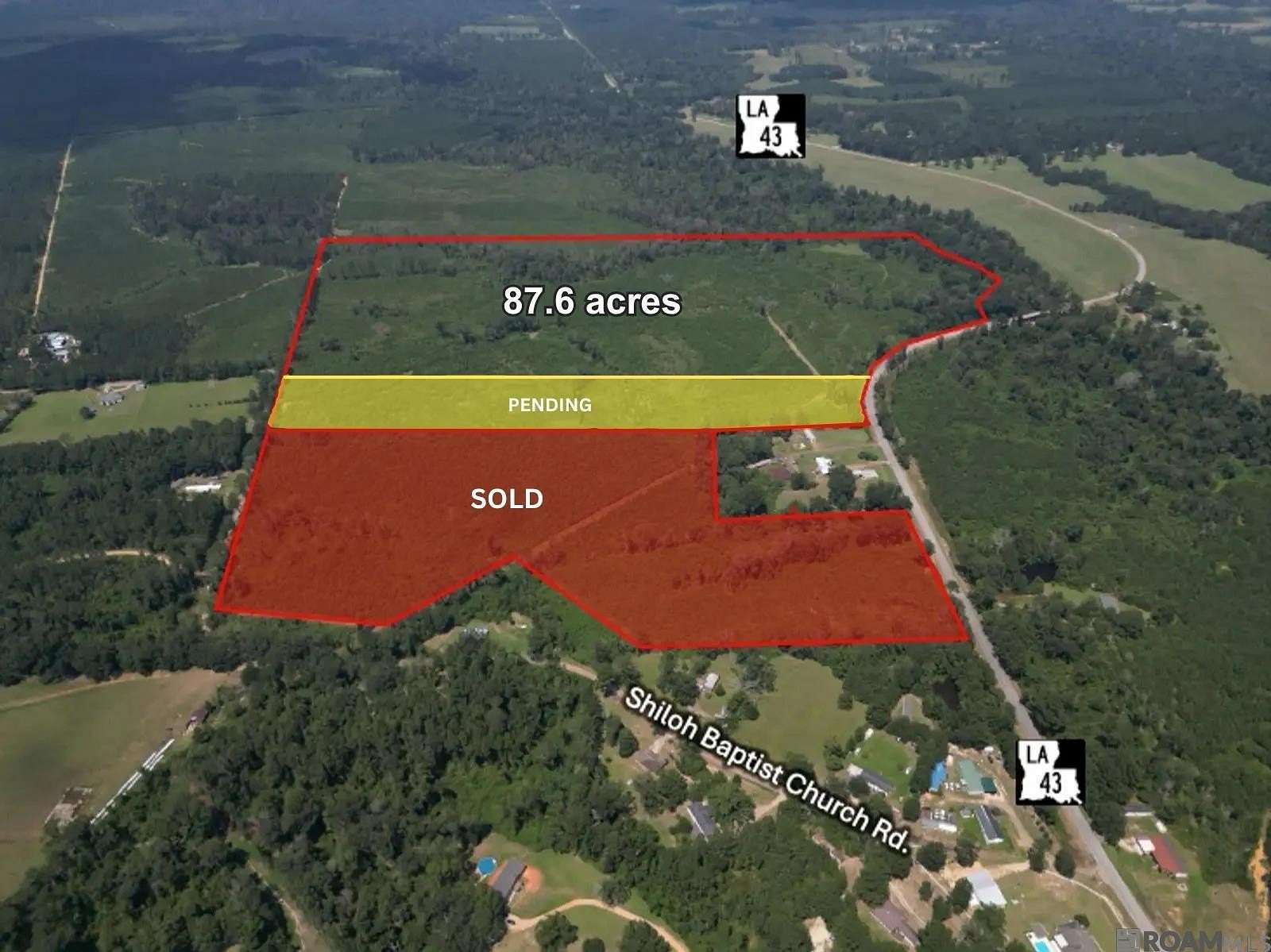 87.6 Acres of Recreational Land for Sale in Montpelier, Louisiana