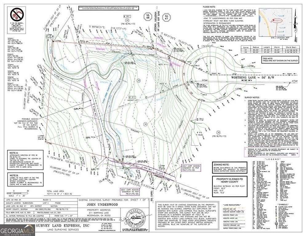 1.623 Acres of Residential Land for Sale in McDonough, Georgia