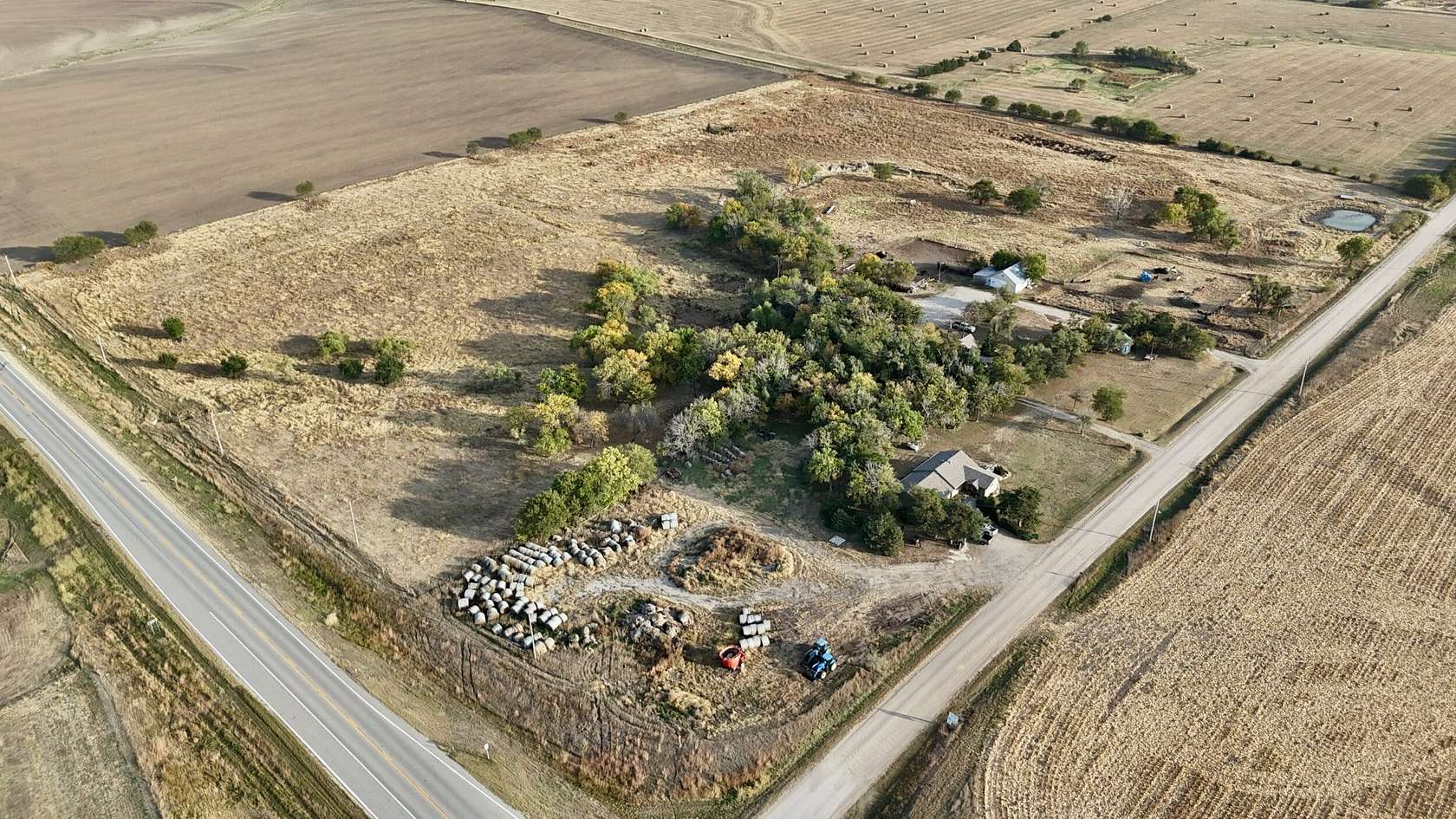 26.7 Acres of Recreational Land with Home for Sale in Cuba, Kansas