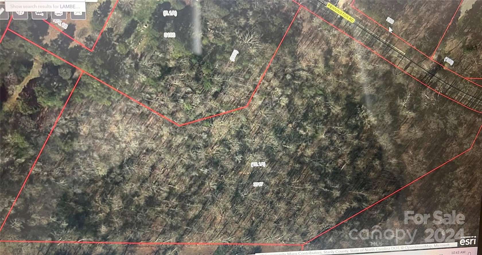 8.72 Acres of Land for Sale in Albemarle, North Carolina