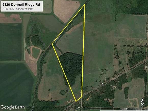 63.43 Acres of Land for Sale in Conway, Arkansas