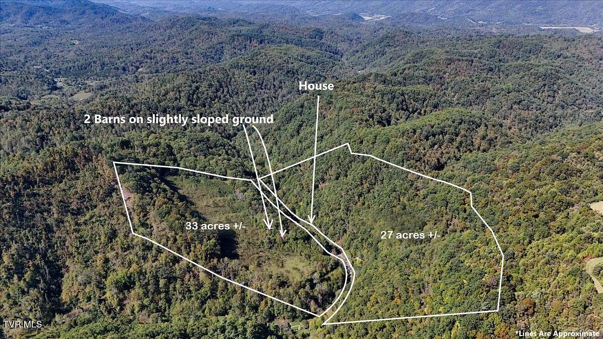 61 Acres of Recreational Land for Sale in Bristol, Virginia