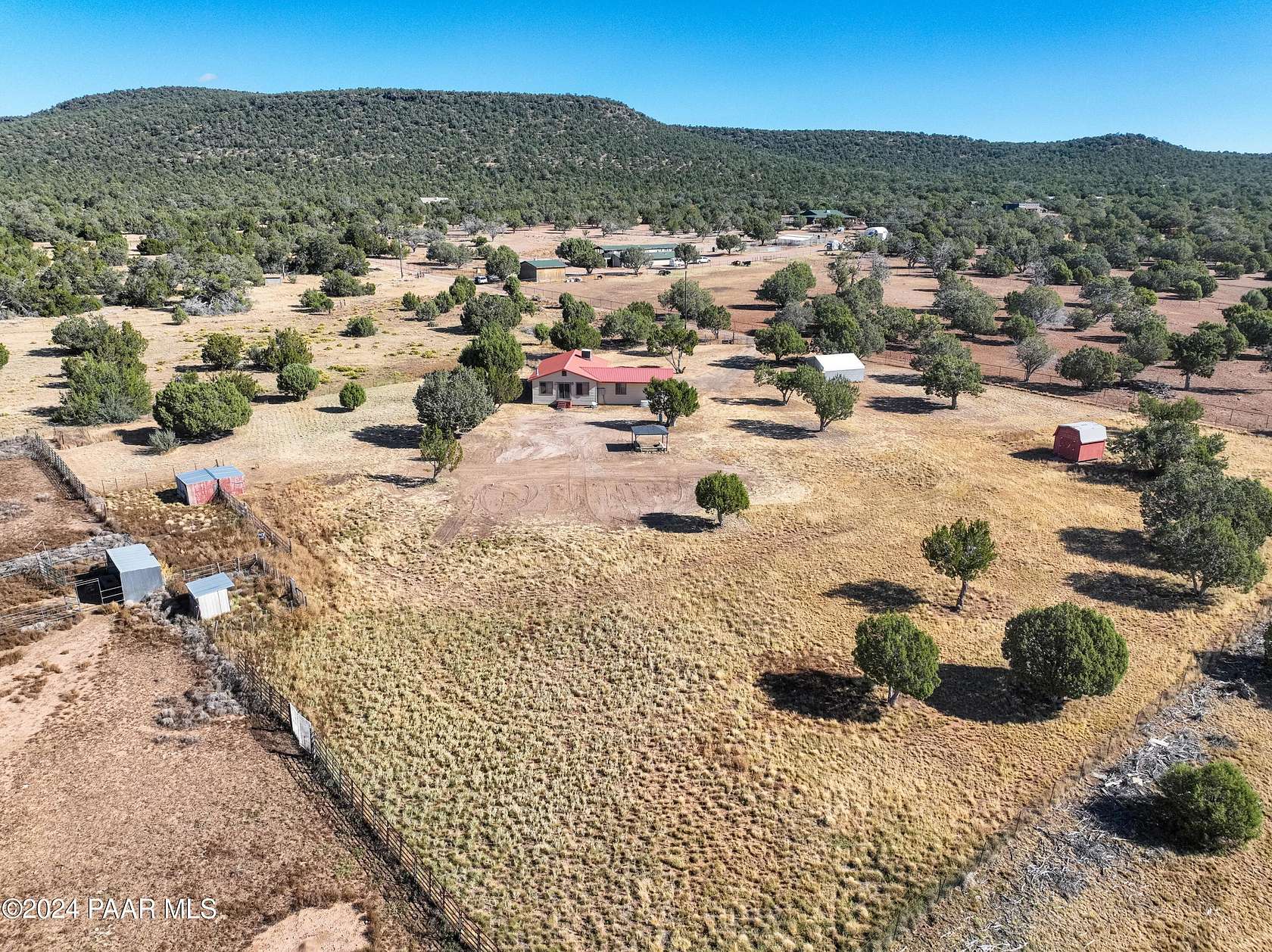 4.96 Acres of Residential Land with Home for Sale in Seligman, Arizona