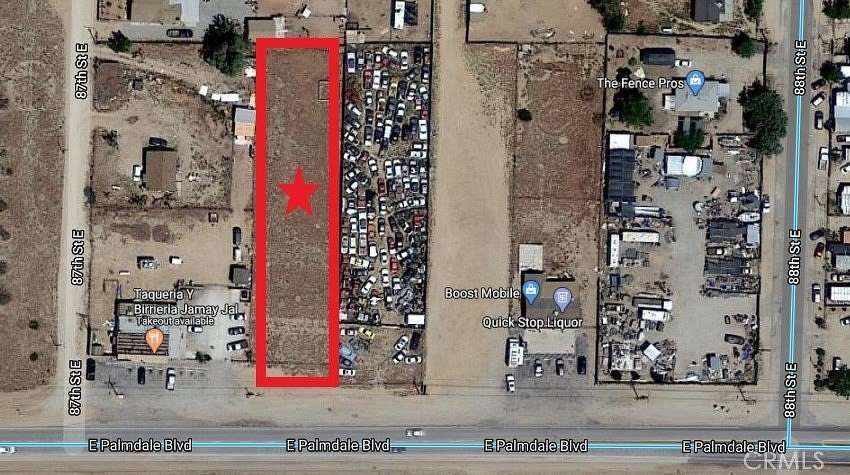 0.58 Acres of Land for Sale in Littlerock, California