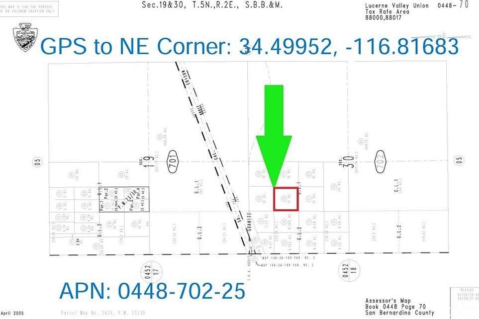 10 Acres of Recreational Land for Sale in Lucerne Valley, California