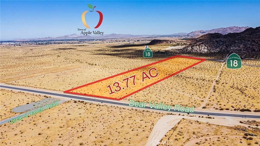 13.77 Acres of Land for Sale in Apple Valley, California