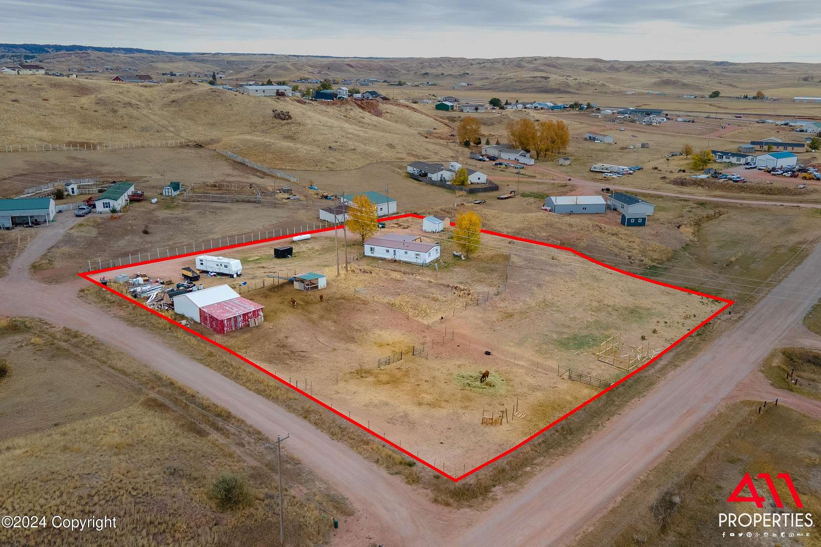 2.5 Acres of Residential Land with Home for Sale in Gillette, Wyoming