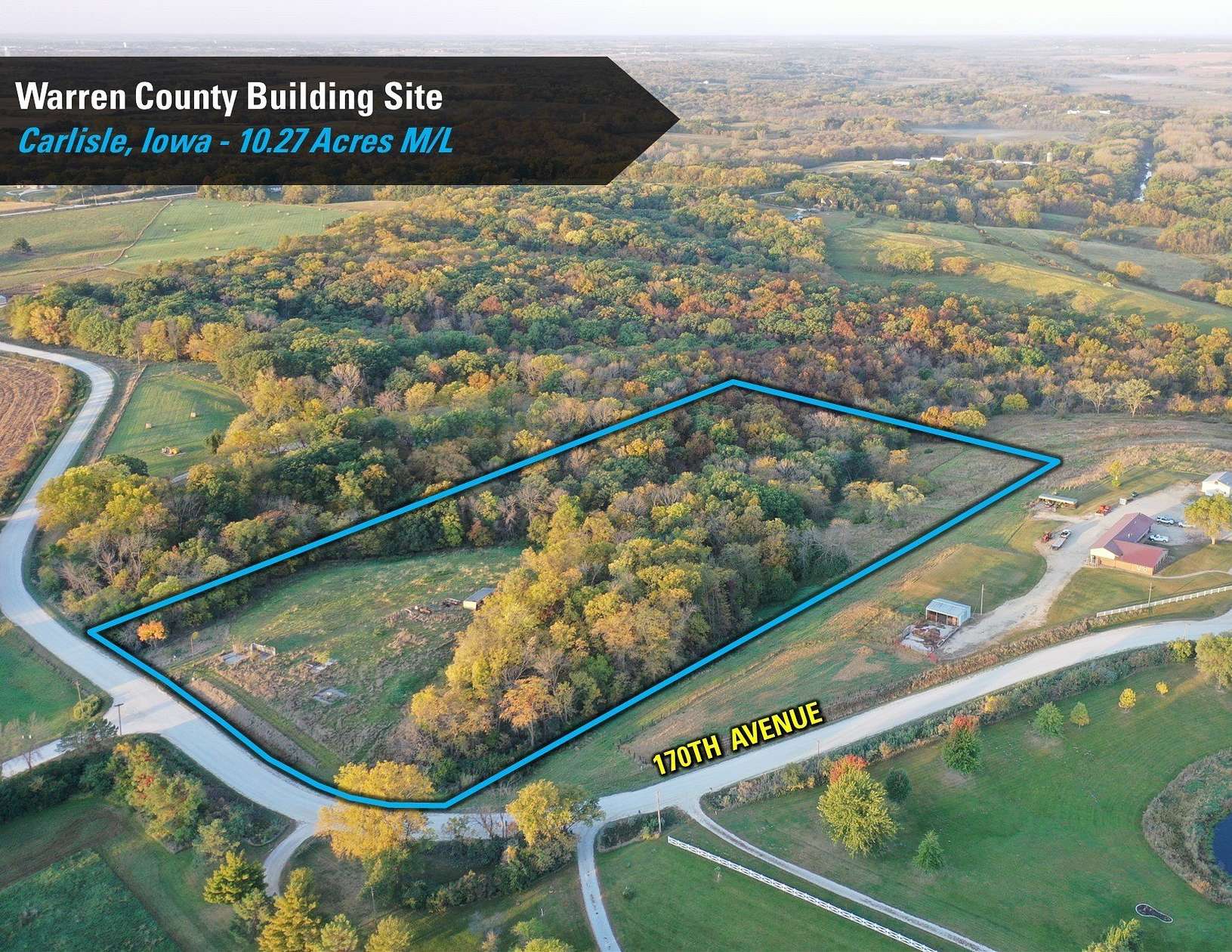 10.27 Acres of Land for Sale in Carlisle, Iowa