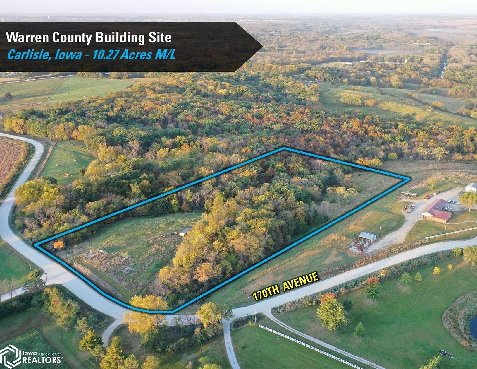 10.27 Acres of Land for Sale in Carlisle, Iowa