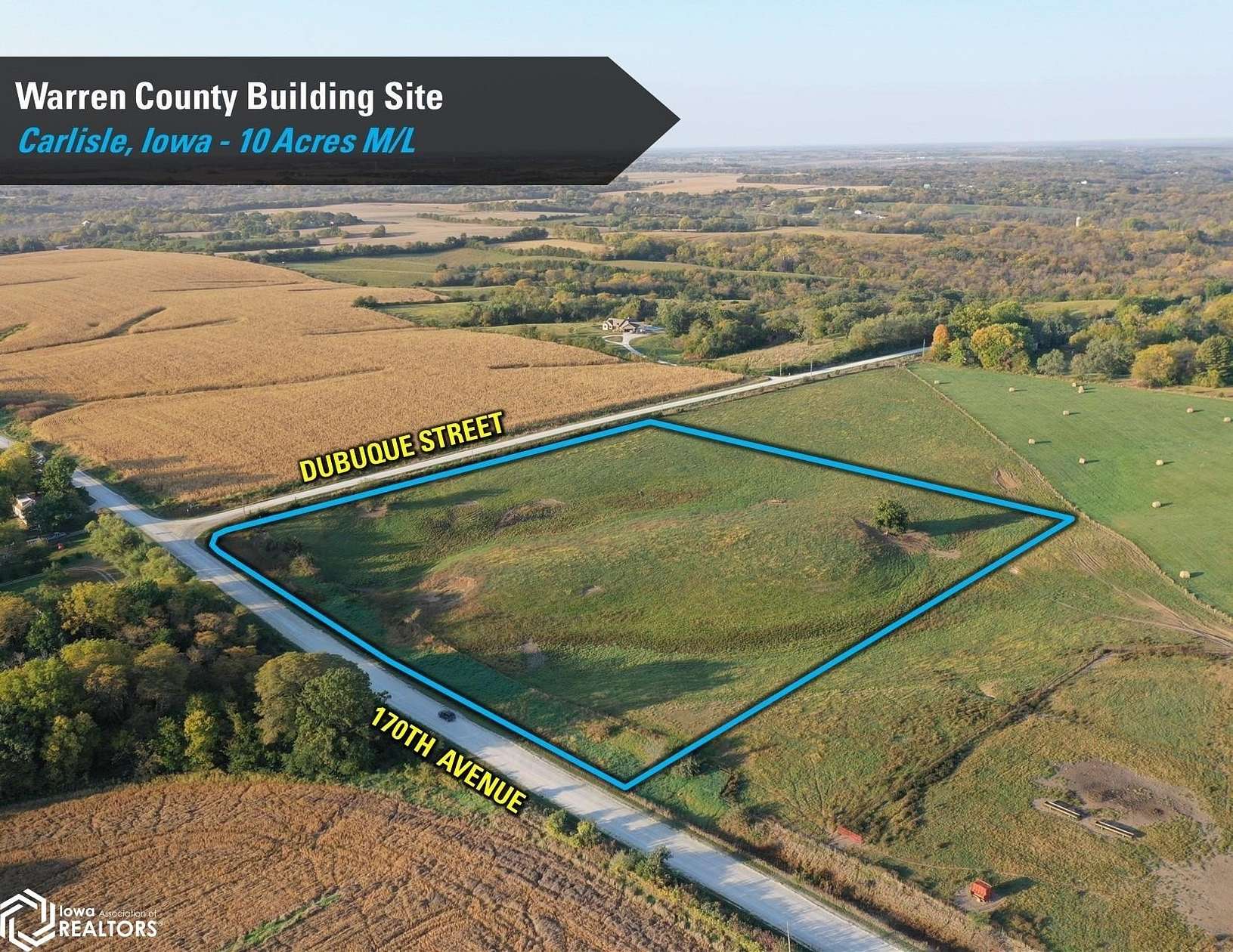 10 Acres of Land for Sale in Carlisle, Iowa