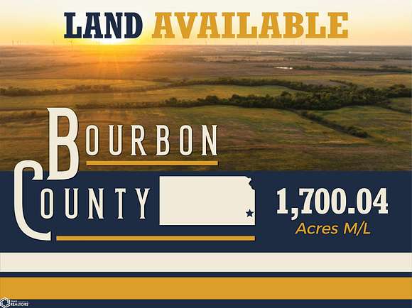 1,700.04 Acres of Recreational Land & Farm for Sale in Bronson, Kansas