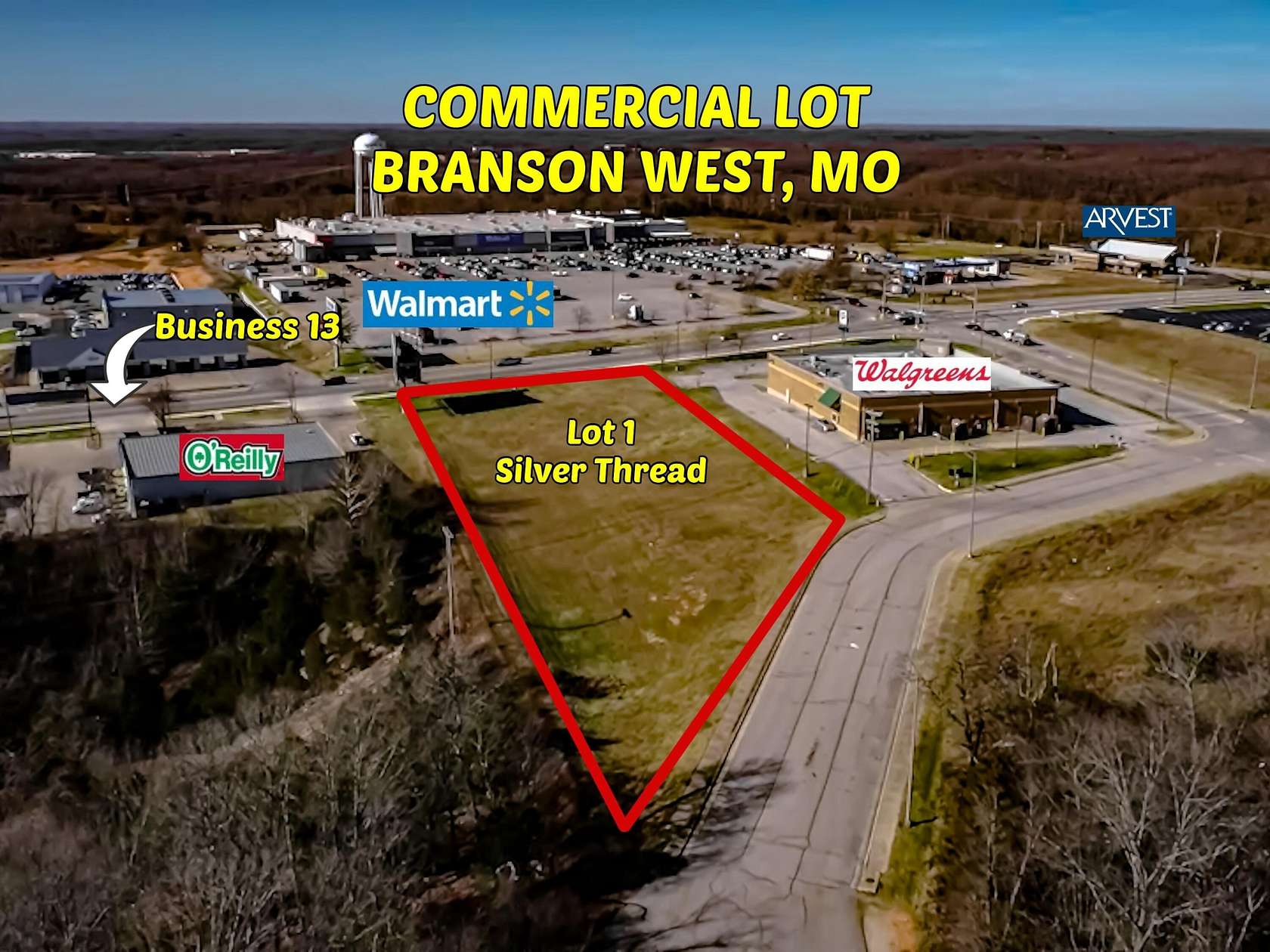 1.8 Acres of Commercial Land for Sale in Branson West, Missouri