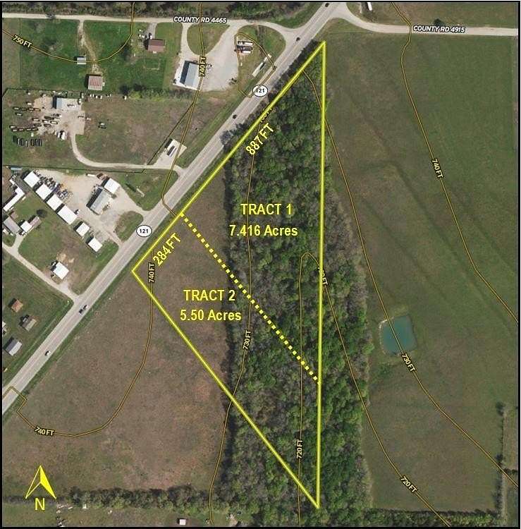 5.5 Acres of Commercial Land for Sale in Trenton, Texas