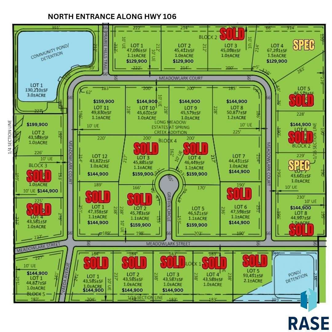 1.043 Acres of Residential Land for Sale in Harrisburg, South Dakota