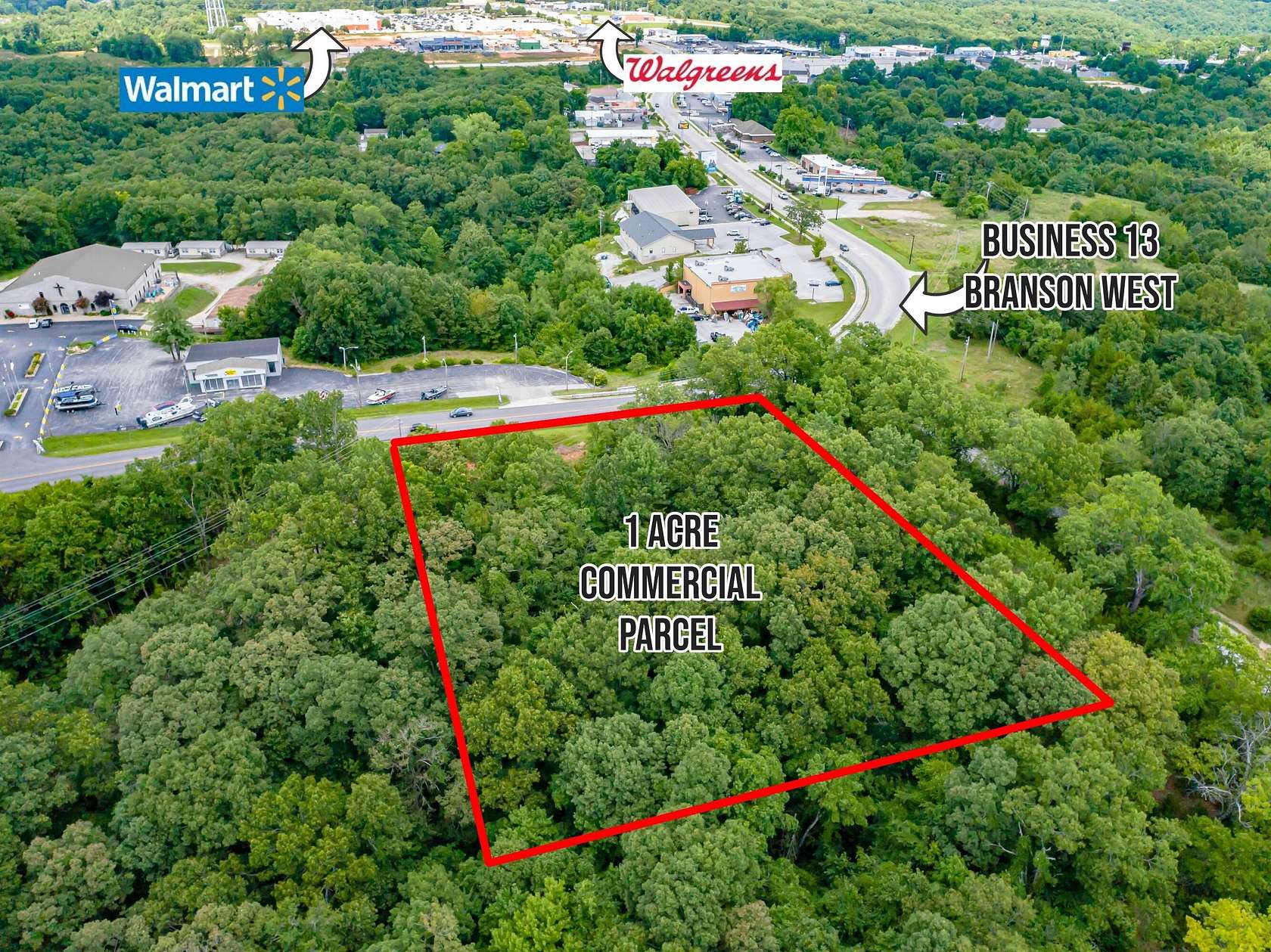 1 Acre of Commercial Land for Sale in Branson West, Missouri