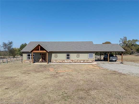 5 Acres of Land with Home for Sale in Muldrow, Oklahoma