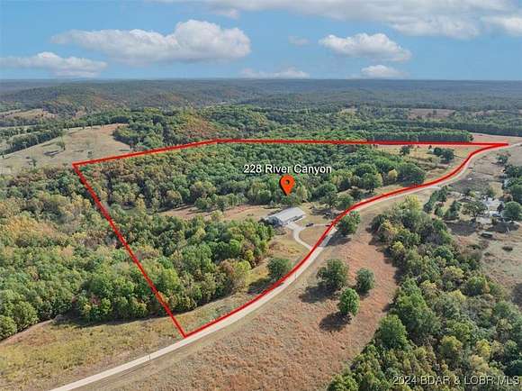 35 Acres of Recreational Land with Home for Sale in Macks Creek, Missouri