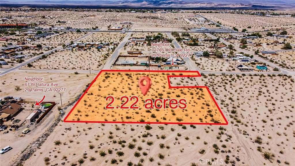 2.22 Acres of Land for Sale in Twentynine Palms, California