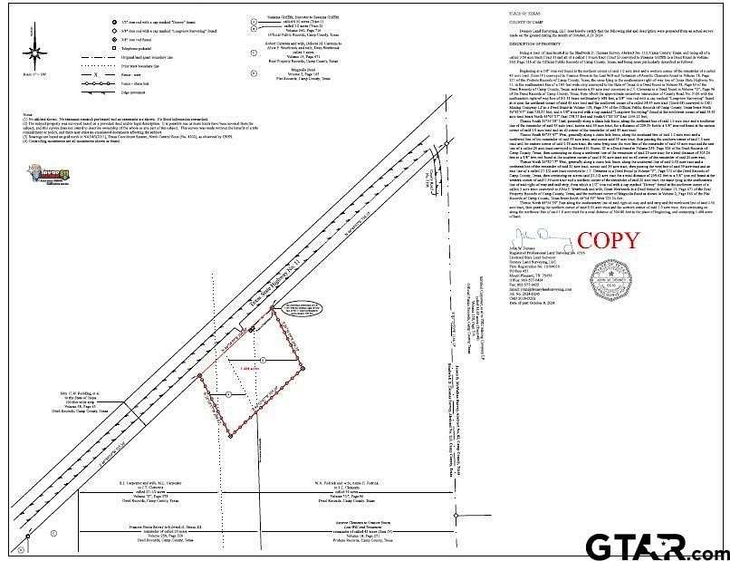 1.408 Acres of Land for Sale in Pittsburg, Texas