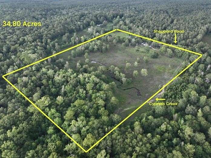 34.8 Acres of Land for Sale in Buna, Texas