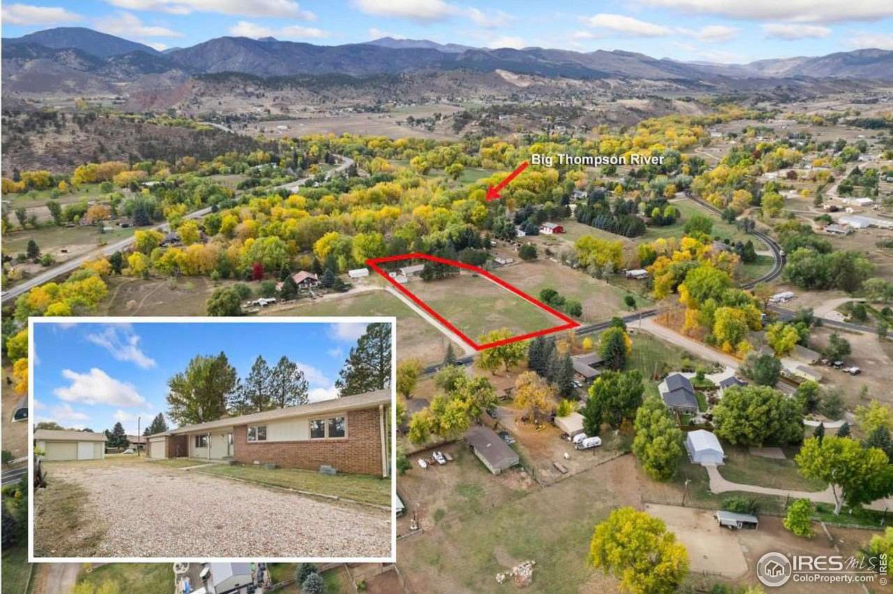 2.47 Acres of Residential Land with Home for Sale in Loveland, Colorado