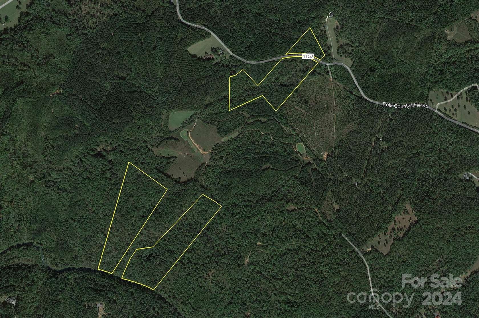 66.253 Acres of Land for Sale in Rutherfordton, North Carolina