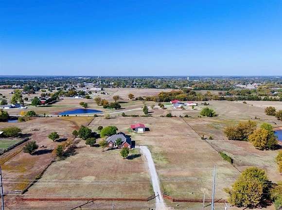 5 Acres of Residential Land with Home for Sale in Tecumseh, Oklahoma