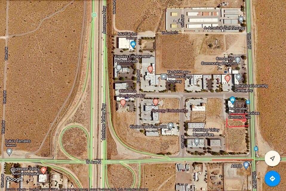 0.875 Acres of Commercial Land for Sale in Palmdale, California