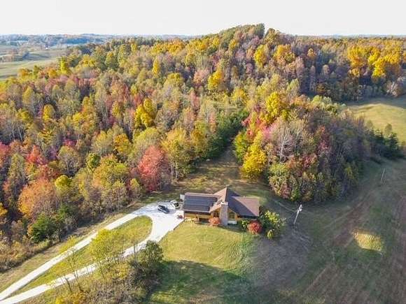 50.13 Acres of Recreational Land with Home for Sale in Denniston, Kentucky