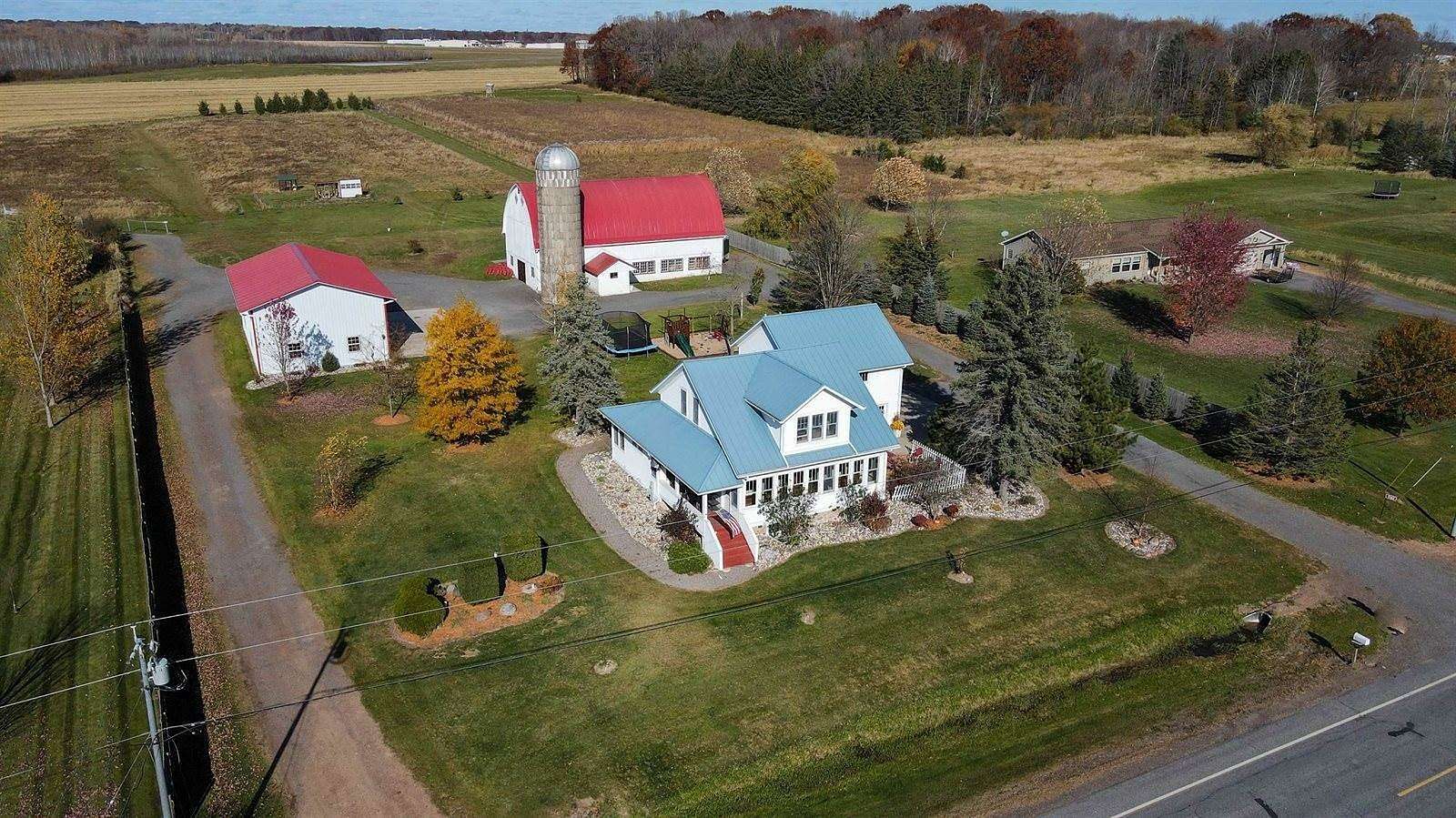 10.76 Acres of Land with Home for Sale in Marshfield, Wisconsin