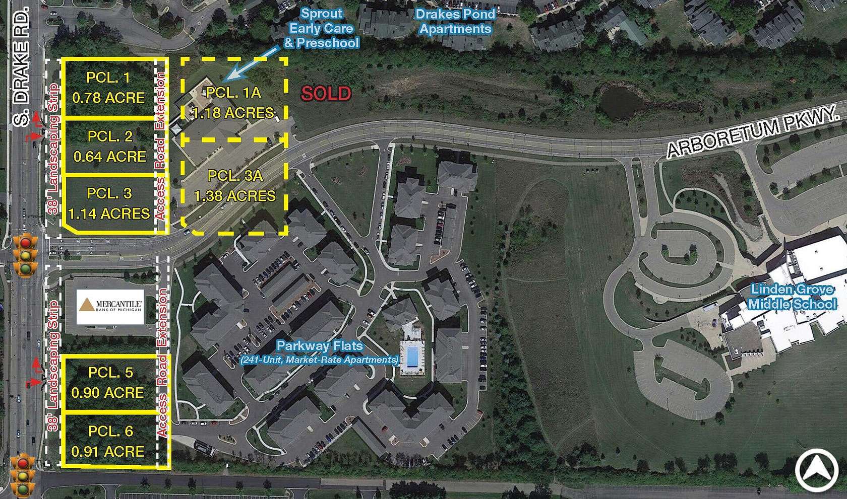 0.9 Acres of Commercial Land for Sale in Kalamazoo, Michigan