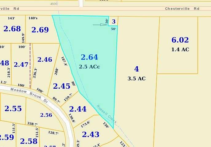 2.5 Acres of Residential Land for Sale in Tupelo, Mississippi