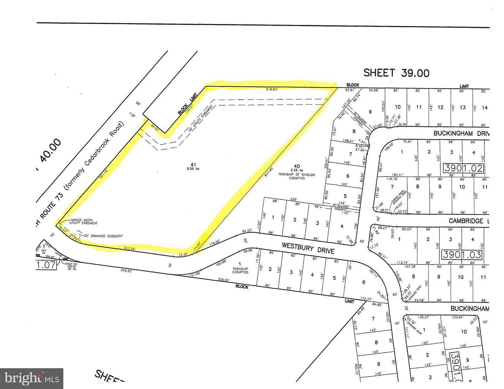 9 Acres of Commercial Land for Sale in Berlin, New Jersey