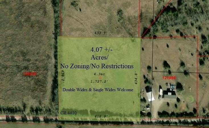 4.07 Acres of Residential Land for Sale in Whitewright, Texas