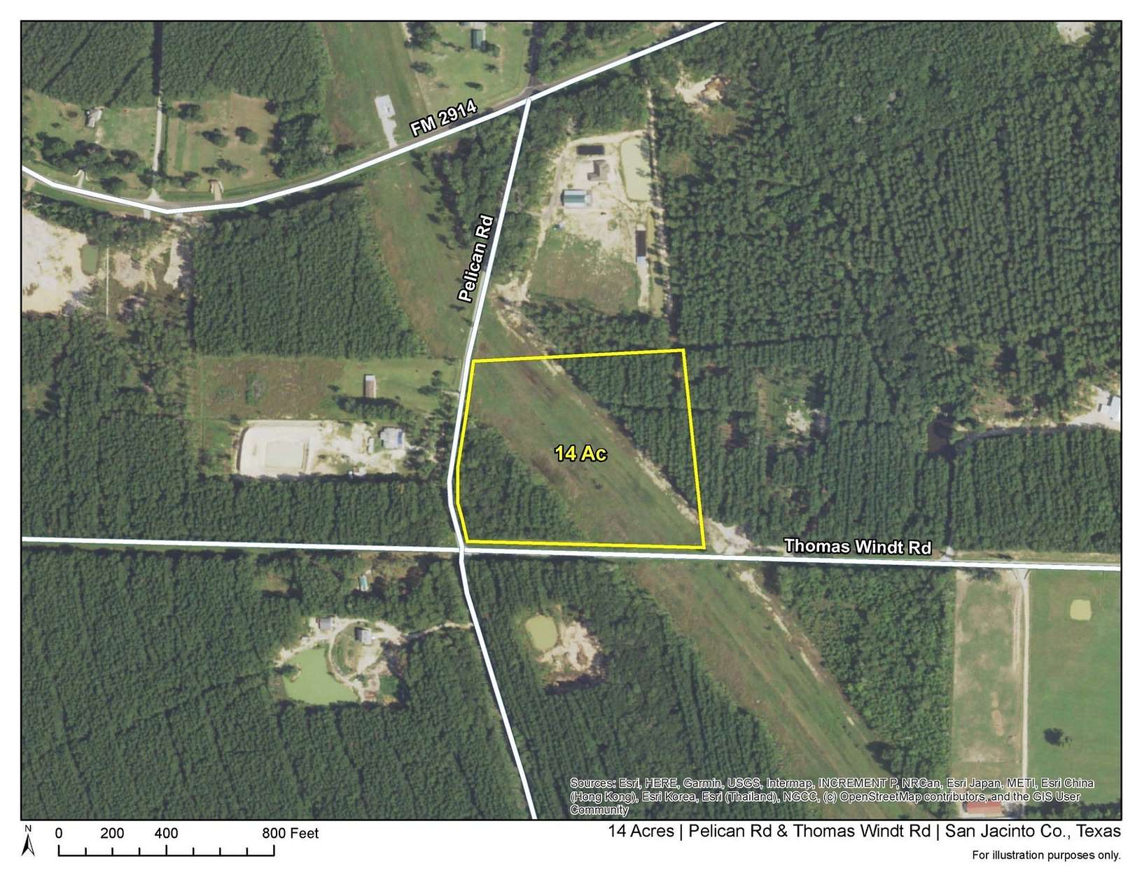 14.451 Acres of Land for Sale in Shepherd, Texas